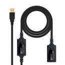 Nanocable 10.01.0212 cabo USB 10 m USB 2.0 USB A Preto