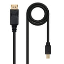 Nanocable DisplayPort, 2m Mini DisplayPort Preto