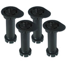 PACK 4 PERNAS DE MÓVEIS REDONDOS PT11 130-200MM NE 96301 MICEL