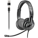 AURICULARES NGS VOX605 USB CON MICRÓFONO USB NEGROS