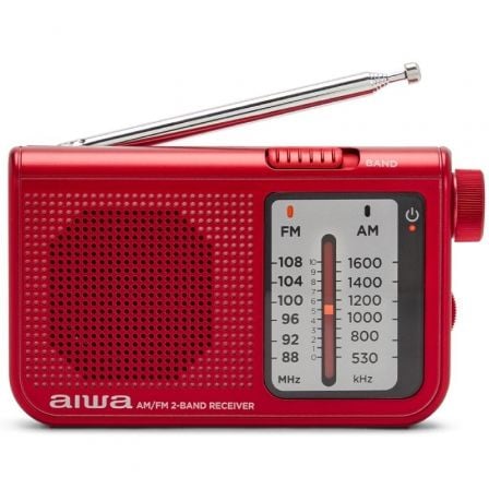 RADIO PORTATIL AIWA RS55RD AM/FM ALTAVOZ ROJO