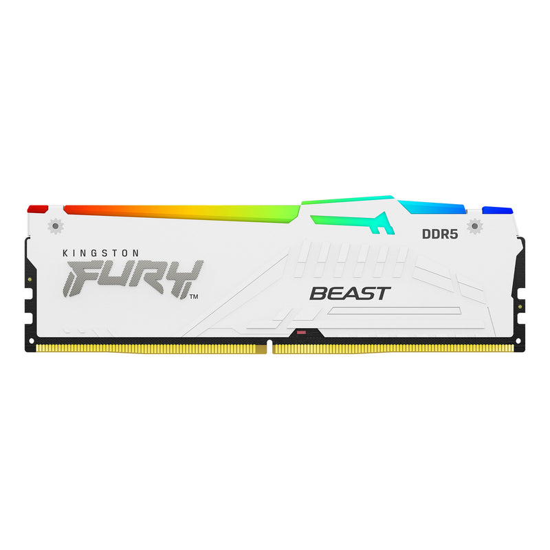 16GB 5200MTS DDR5 CL36 DIMM FURY BEAST WHITE RGB EXPO