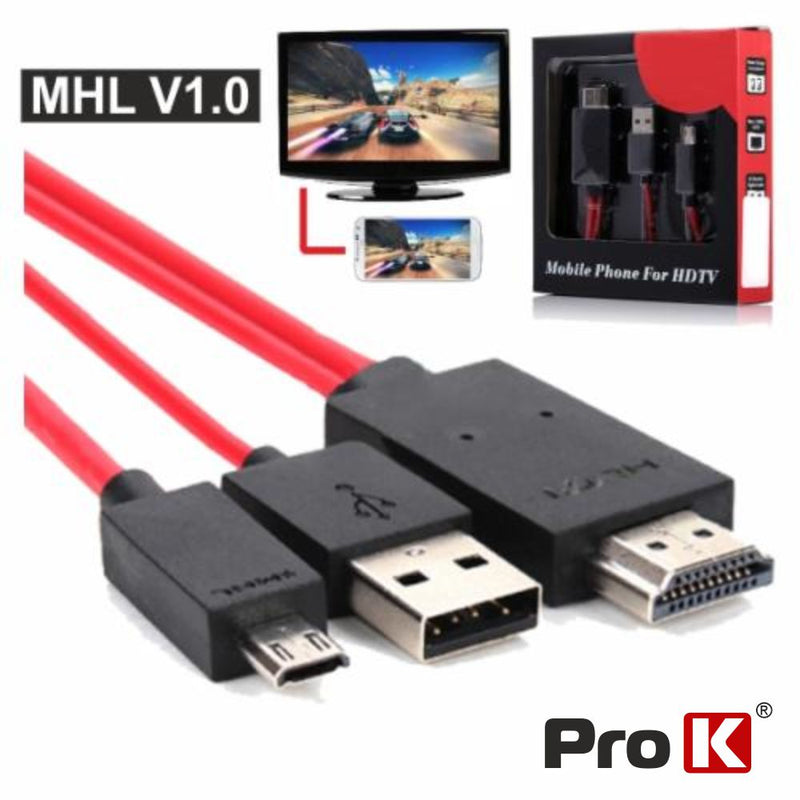 CONVERSOR MHL P HDMI FÊMEA PRETO PROK