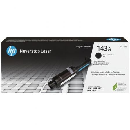 HP Kit de recarga de toner Neverstop Laser Original 143A Preto