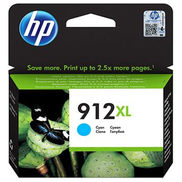 HP Tinteiro Original 912XL Ciano de elevado rendimento