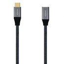 AISENS A107-0635 cabo USB 1 m USB4 Gen 2x2 USB C Cinzento