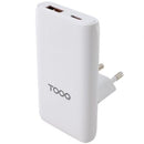 CARGADOR DE PARED UNIVERSAL GAN PARA VIAJE TOOQ TQWC-GANSL65W1A1C