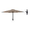 CHAPÉU-DE-SOL Ø300CM ALTURA 248CM. POSTE DE ALUMÍNIO COM MANIVELA