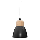 CANDEEIRO DE TETO COR PRETO Ø15X19CM E14. LÂMPADA NÃO INCLUÍDA