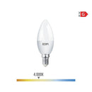 LÂMPADA VELA LED E14 5W 400LM 4000K LUZ DIA Ø3,5X10CM EDM