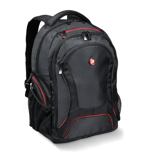 MOCHILA PORT DESIGN COURCHEVEL - 15.6 PRETO VERMELHO