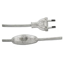 CABO PLANO COM INTERRUPTOR 3A 1,5M 2X0,75MM TRANSPARENTE EDM