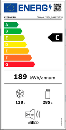 FRIGORÍFICO COMBINADO LIEBHERR CBNSDC 765I
