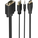 CABLE CONVERSOR AISENS A122-1015 SVGA MACHO - USB MACHO - JACK MA