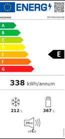 FRIGORIFICO AMERICANO HISENSE RF749N4SWSE