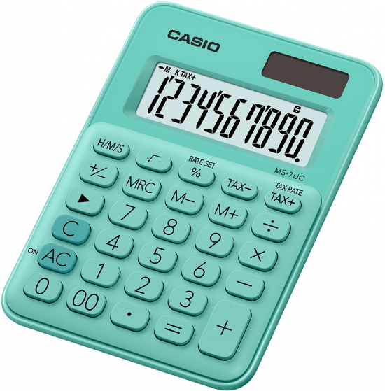 CALCULADORA CASIO MS-7UC VERDE