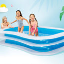 PISCINA RETANGULAR 2 ANÉIS 262X175X56CM 2 CÂMARA DE AR. INTEX