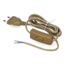 CABO PLANO COM INTERRUPTOR 3A 1,5M 2X0,75MM DOURADO EDM