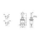 INTERRUPTOR ALAVANCA ON-ON 3A 250V