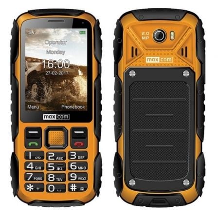 MAXCOM STRONG PHONE 2G SINGLE SIM 2.8"  1400MAH CAMERA WATERPROOF