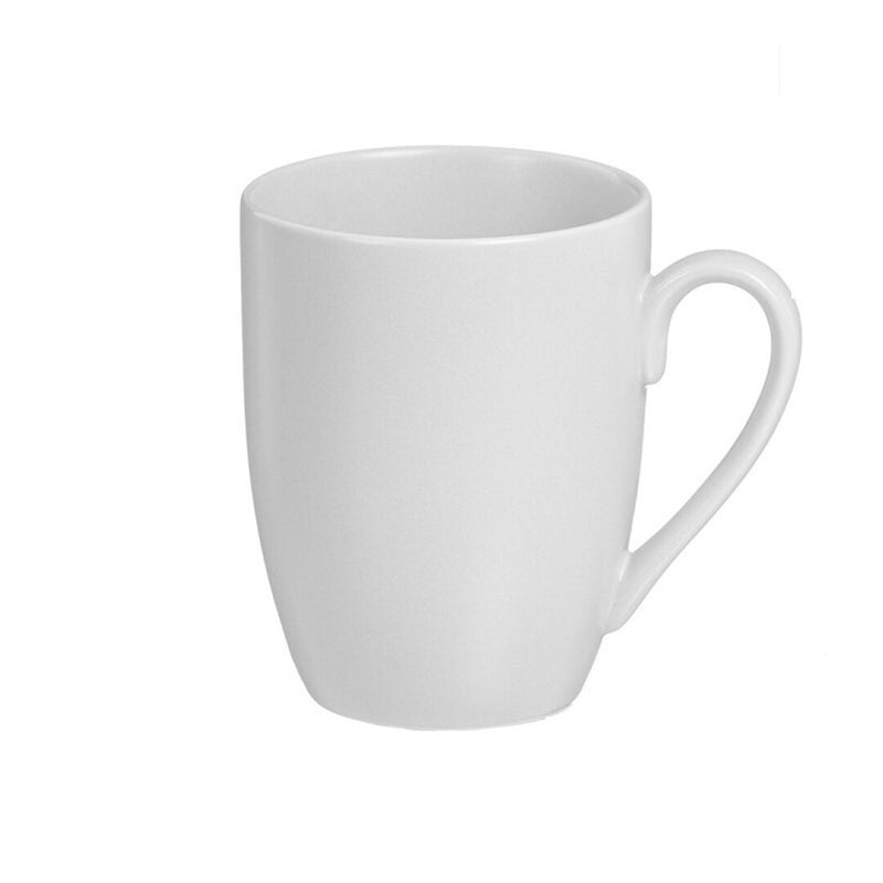 PACK 6 CHÁVENA MUG DE PORCELANA MATE 350ML BRANCO KOZINA