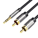 CABLE ESTÉREO VENTION BCFBG JACK 3.5 MACHO - 2X RCA MACHO 1.5M NE