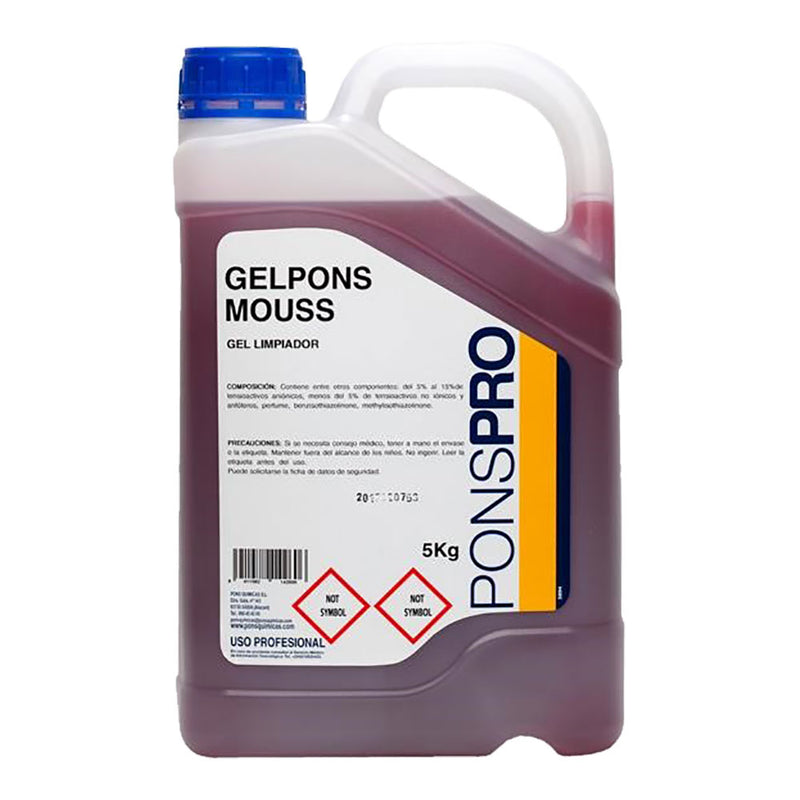 SABÃO PARA MÃOS GELPONS MOUSS ROSA 5L (PROFISSIONAL)