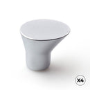 PÓMULO PARA MÓVEL, MODELO 762, DE ZAMAK COM ACABAMENTO CROMO MATE