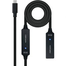 CABLE ALARGADOR USB TIPO-C 3.2 CON AMPLIFICADOR NANOCABLE 10.01.1