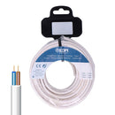 ROLO DE CABO REDONDO 2X2,5MM BRANCO 20M
