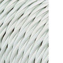 CABO TÊXTIL TRANÇADO 2X0,75MM C-01 CINZA PRATA 25M