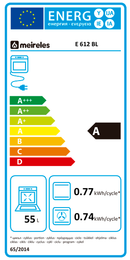 FOGÃO COM FORNO MEIRELES MONZA E 612 BL 4 ZONAS INDUÇÃO