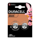 MICRO PILHA LÍTIO BOTÃO DURACELL CR2025 3V (BLÍSTER 2 UNID.) Ø20X