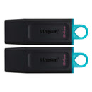 64GB USB3.2 GEN 1 DATATRAVELER EXODIA (BLACK + TEAL) - 2 PIECES