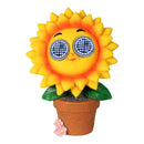 FIGURA GIRASSOL SOLAR AMARELO 15,5 X 10,5 X 21,5 CM
