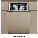 MÁQUINA LAVAR LOIÇA ENCASTRE WHIRLPOOL WH6IB10BS7LA0( 10 TALHERES