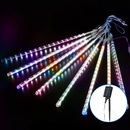 SOLAR 30CM-METEOR SHOWER LIGHTS, RGBY, 10M