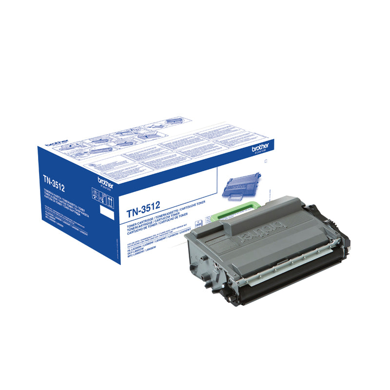 TONER ORIGINAL BROTHER TN-3512 PRETO 12.000 PÁGINAS