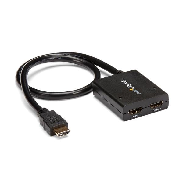 StarTech.com Divisor de vídeo de 2 portas HDMI 4K – Divisor HDMI