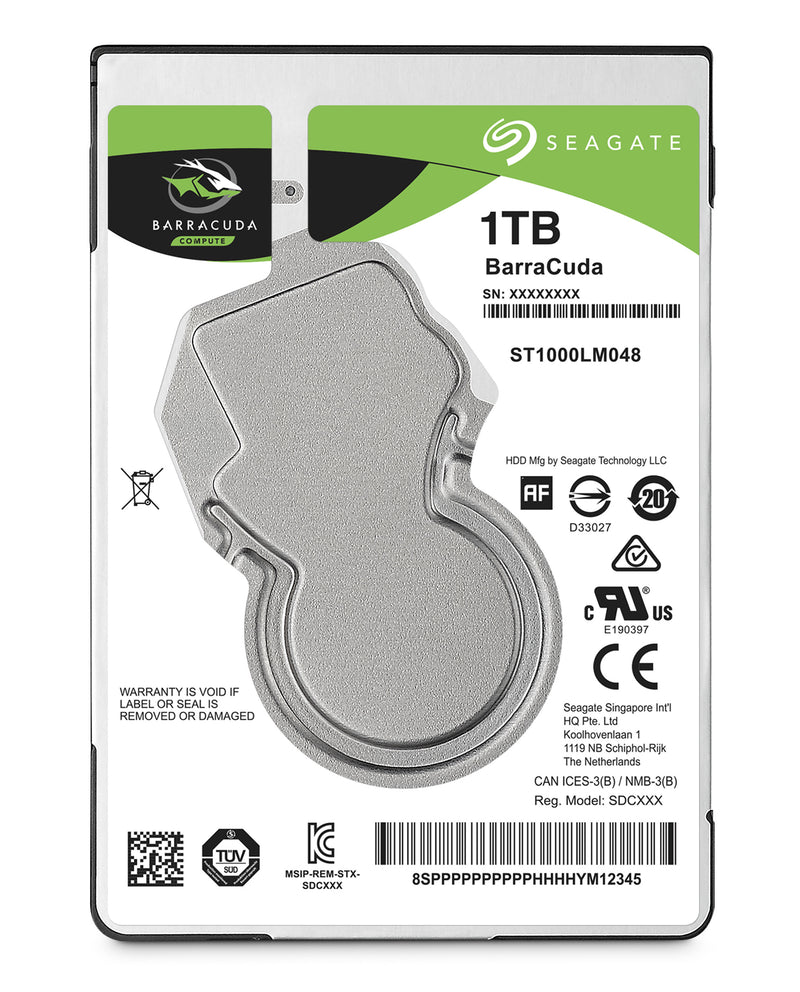 HDD 1TB  BARRACUDA 2.5" SATA 6 GBS 5400 RPM 128MB CACHE  - VÁLIDO