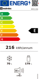 FRIGORÍFICO COMBINADO ENCASTRE MEIRELES MFCI250( TRADICIONAL  - B