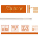 VARÃO EXTENSÍVEL PLANO 11MM 60-105CM BRANCO 2 UNID. CINTACOR - ST