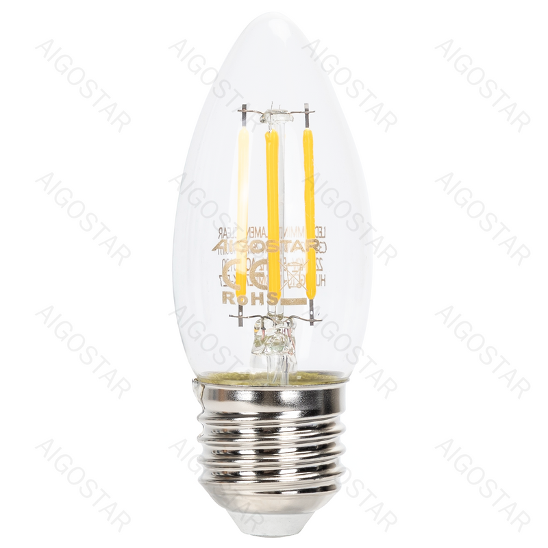 FILAMENTO LED COM REGULAÇÃO DE FLUXO LUMINOSO C35 E27 4W 2700K