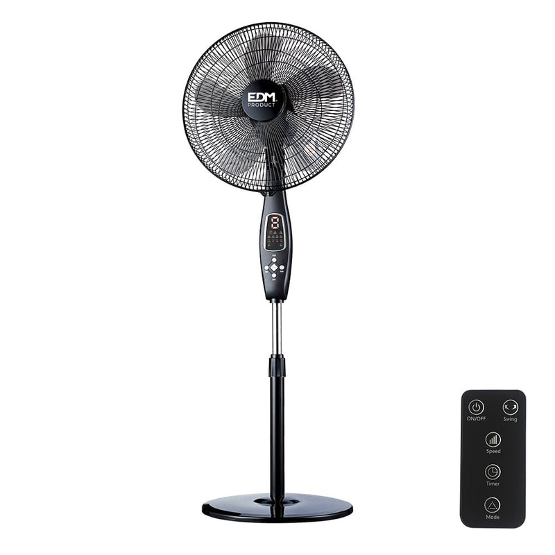 VENTOINHA DE PÉ. COR PRETO COM CONTROLE REMOTO. POTÊNCIA: 60W LÂM