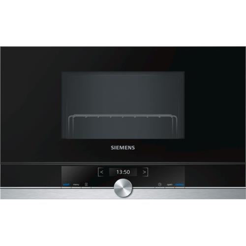 Siemens BE634LGS1 microondas Embutido 21 l 900 W Preto, Prateado