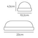 APLIQUE OVAL LED COM SENSOR CREPUSCULAR E MOVIMENTO 18W 1820LM 6.