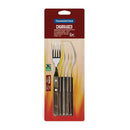 JOGO DE GARFOS JUMBO DE MESA 6 PEÇAS POLYWOOD CASTANHO 20,5CM TRA