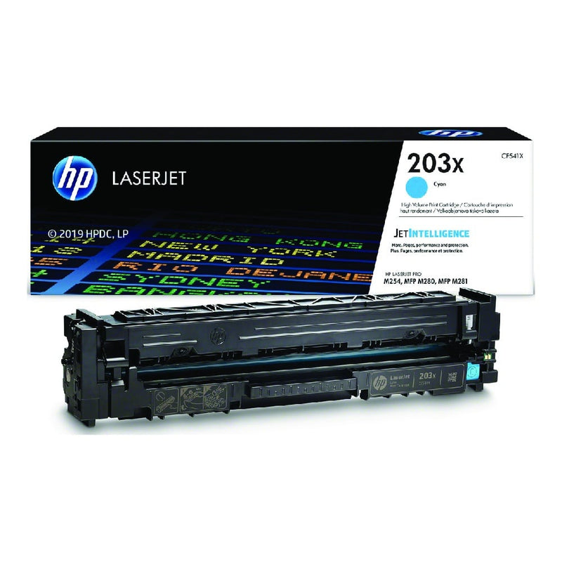 HP Toner LaserJet Original 203X Ciano de elevado rendimento