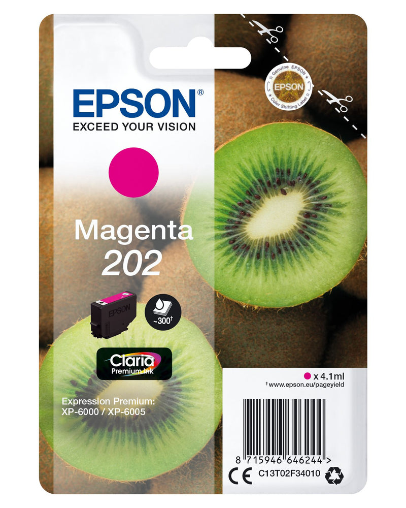 Epson Kiwi 202 tinteiro 1 unidade(s) Original Rendimento padrão M