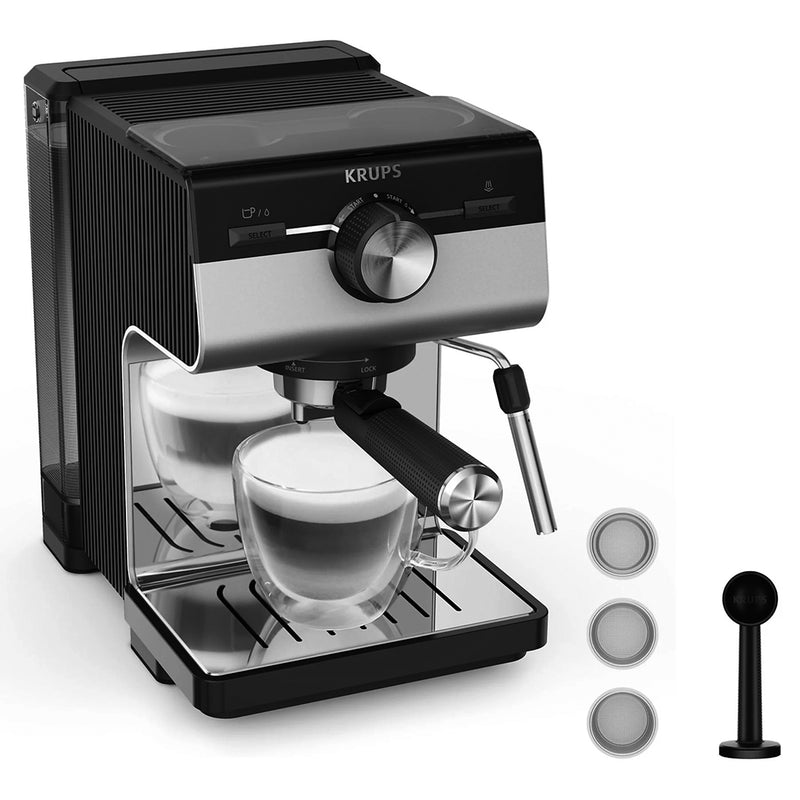 KRUPS MAQUINA CAFE EXPRESSO MANUAL 15BARES AUTHENTIC +